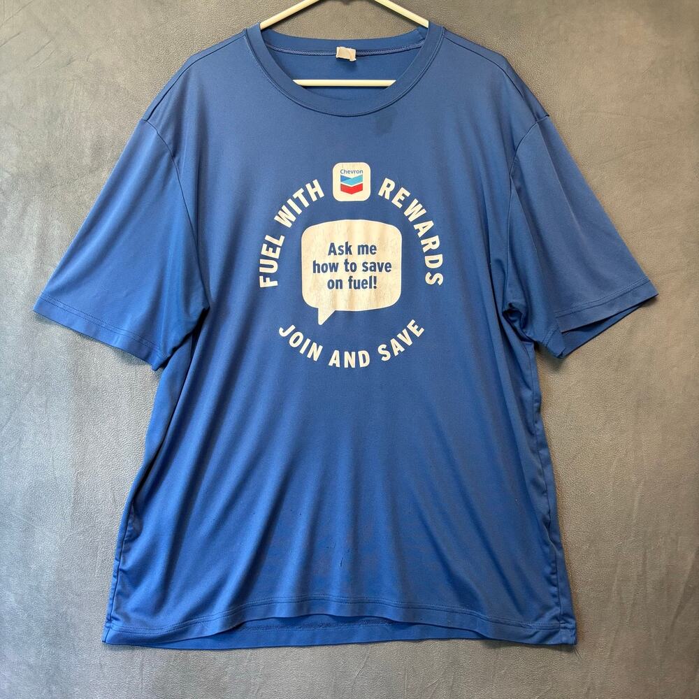 Sport-Tek Chevron Fuel Rewards Graphic Performance Tee 2XL Blue Workwear